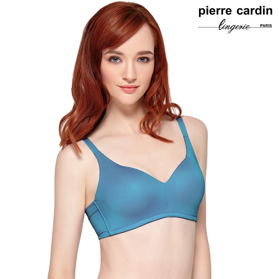 【pierre cardin 皮爾卡登女性內衣】C/D罩 合身包覆無鋼圈內衣(單件-BLE藍)-609-61987C