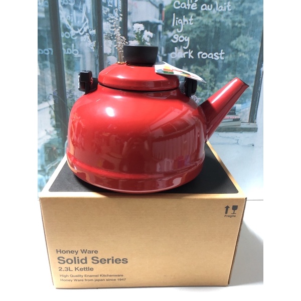 HONEY wARE2.3L琺瑯燒水壺-紅
