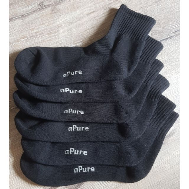 aPure除腳臭專門健康襪 共3雙 多功吸濕排汗科技運動除臭襪