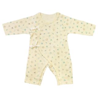 娃娃城 Baby City 有機棉綁帶長袖兔裝-米白