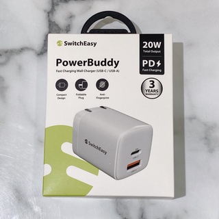 滿額9折 SwitchEasy PowerBuddy 20W 快充充電器 雙孔 USB-A / USB-C