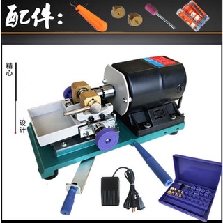 阿姬寶-GA703-佛珠打孔機圓珠珍珠打眼機木珠鑽孔器蜜蠟桃核迷你家用小型高精度 臺式珍珠打孔機微型電動臺式打孔磨床