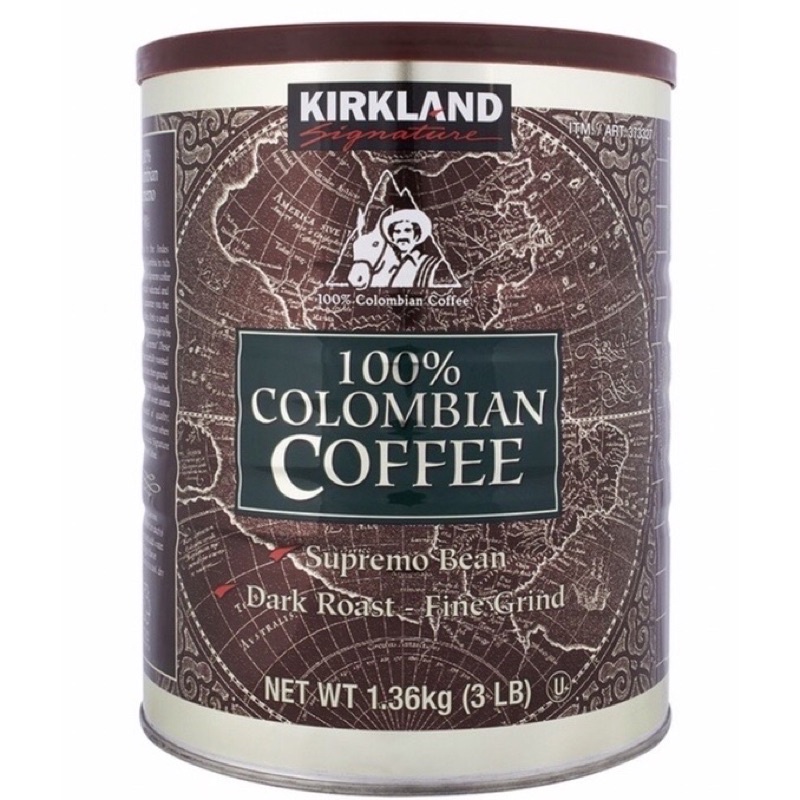 Kirkland Signature-Colombian Suprem Ground Coffee 3LB 1.36kg