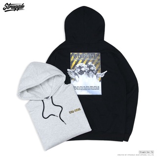 Struggle-Gear潘朵拉的盒子 Pandora's Box 天使 內刷毛 連帽長袖 帽踢 帽TEE 男女可穿帽t
