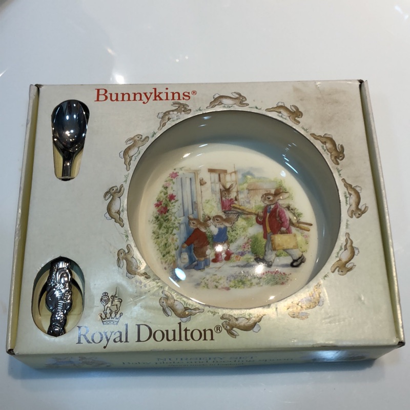 Royal doulton1988 皇家道爾頓寶寶深盤及匙