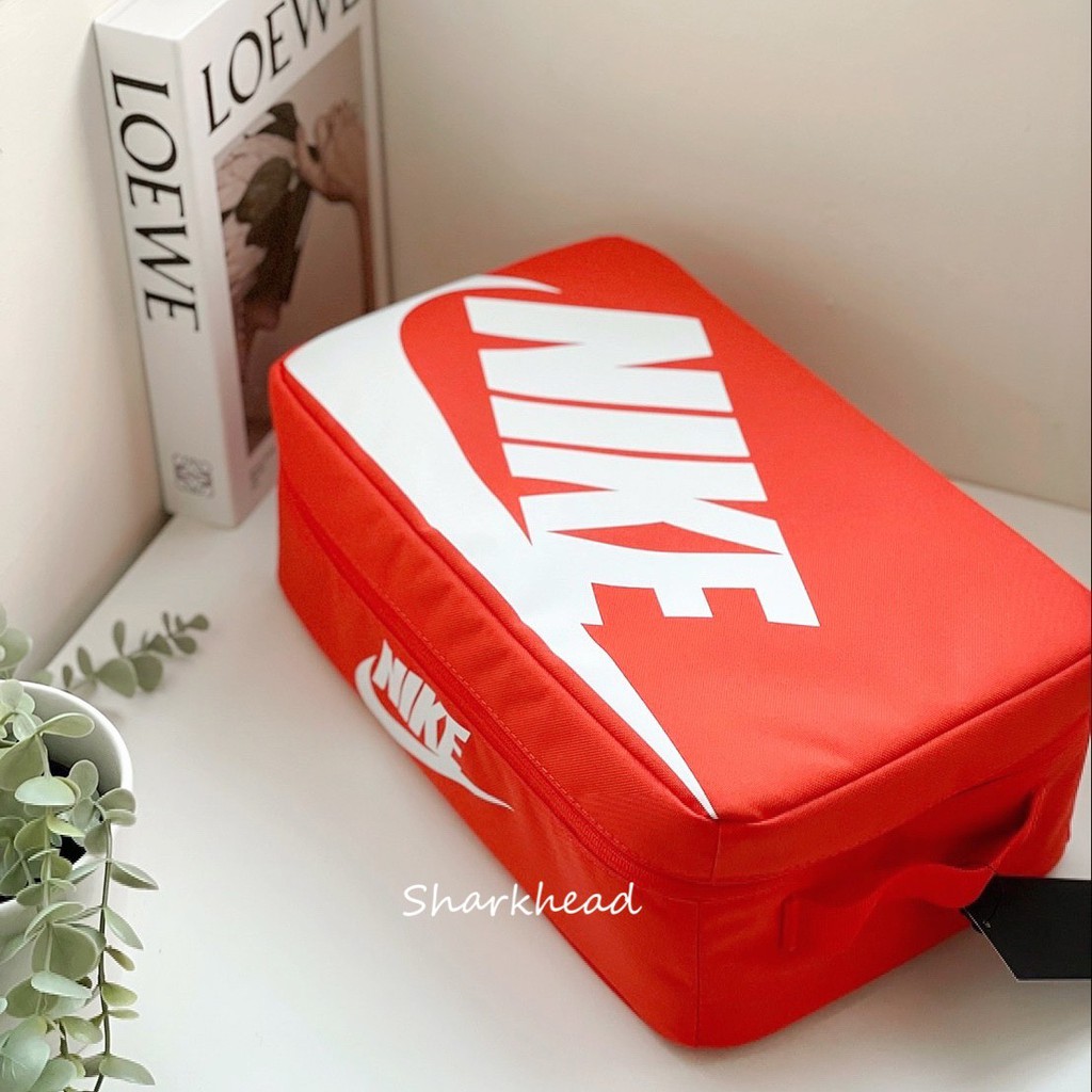 【Sharkhead】現貨 Nike Shoes Box Bag 鞋袋 鞋盒 手提袋 紅 球鞋袋 BA6149-810