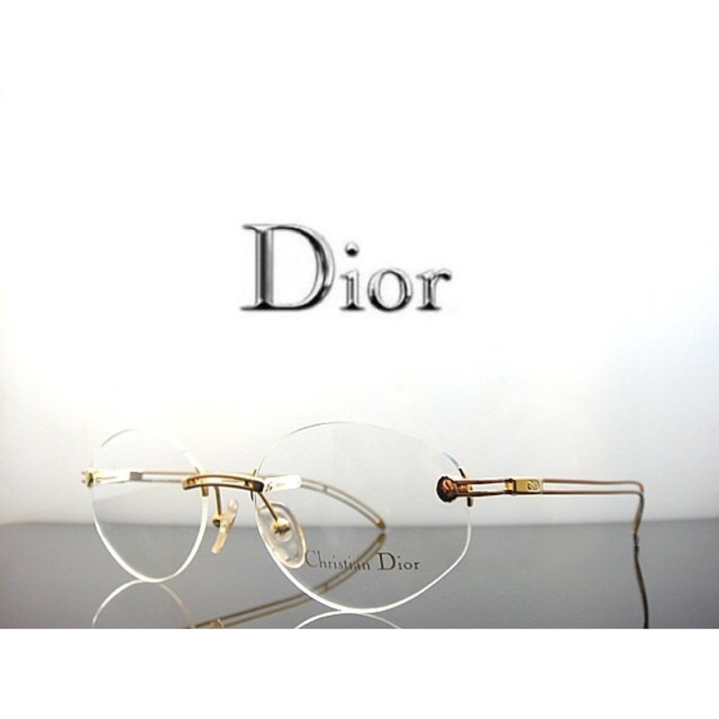 《黑伯爵眼鏡精品》Dior 巧奪天工 現代古董 復古氣質 玫瑰金色 無框式 光學鏡架 公司貨 CD 2895