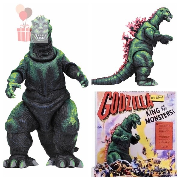 (哥吉拉系列)NECA 1956 電影海報版 Godzilla 哥吉拉 可動公仔模型 擺件 生日禮物 兒童玩具