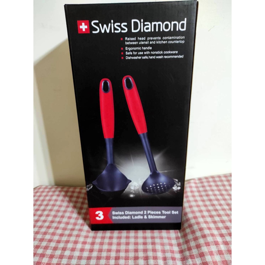 瑞士鑽石湯勺組 Swiss Diamond  瑞士原裝湯勺+漏勺