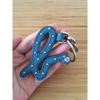 Agnes b.（小b）藍色皮質鑰匙圈/吊飾