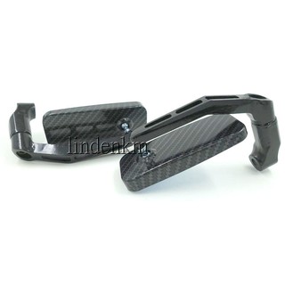 日系牛角卡夢碳纖維精品視覺藍鏡防眩光後照鏡 racing雷霆g6勁戰 g5 force gtr smax bws後照鏡