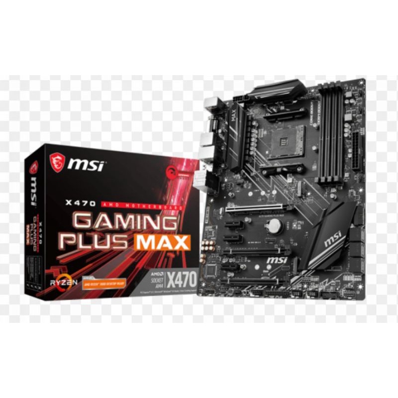 全新 MSI 微星 X470 GAMING PLUS MAX(ATX/DDR4*4/1D1H/M.2*2/