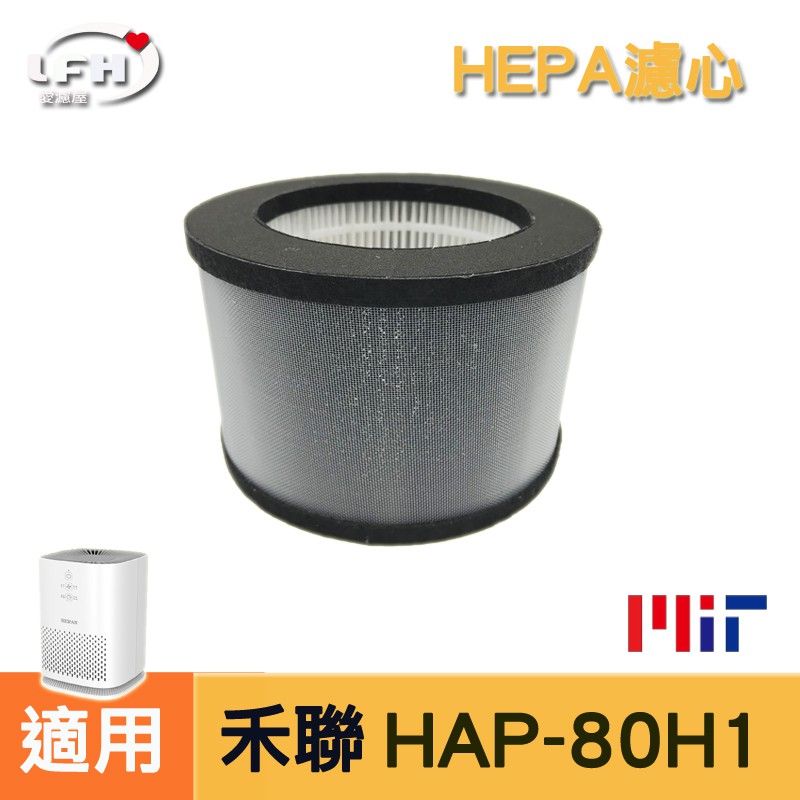 HEPA活性碳環狀濾網 適用 禾聯清淨機 濾網 HERAN HAP-80H1 空氣清淨機 除臭濾心