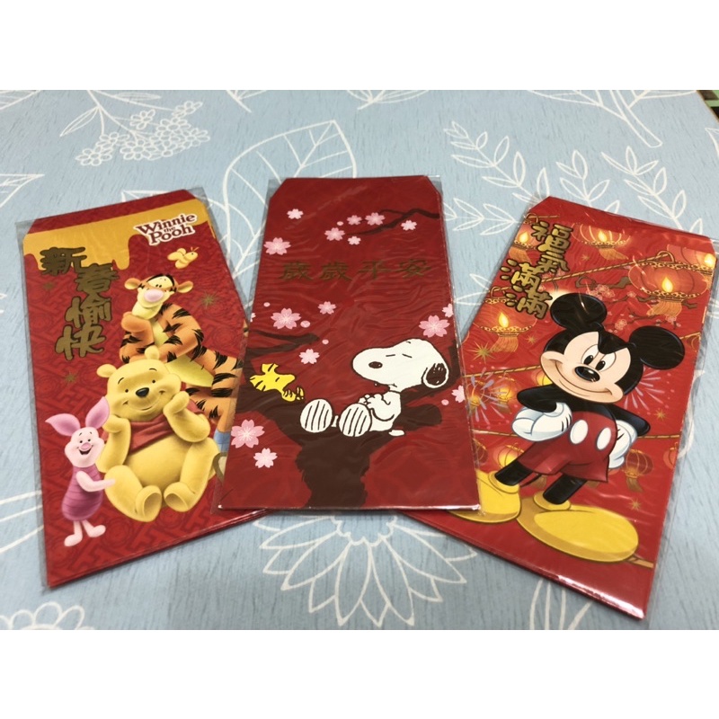 2023桌曆 史努比 snoopy 米奇 mickey 小熊維尼 pooh 紅包袋 授權紅包袋 新年紅包