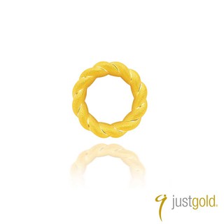 【Just Gold 鎮金店】環繞愛純金系列 黃金單耳耳環