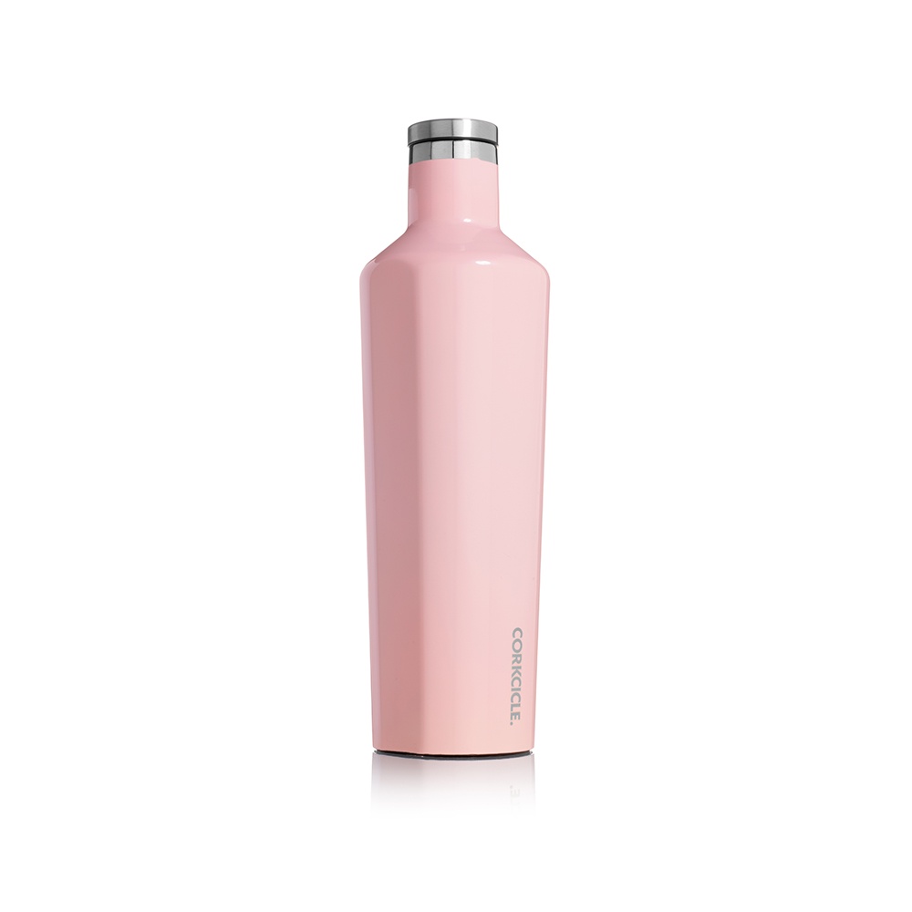 美國CORKCICLE Classic系列三層真空易口瓶/保溫瓶750ml-玫瑰石英粉
