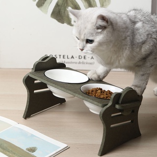 【淘嘟嘟】寵物碗 貓碗架 保護頸陶瓷碗 防打翻調高度傾斜泰迪 寵物用品【淘嘟嘟寵物生活館】