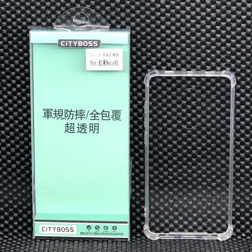 City Boss 小米 紅米Note4x 5D軍規防摔殼 氣墊 全包覆 超透明 防摔 防震 保護殼 空壓殼