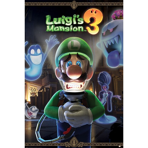 任天堂 路易吉洋樓3 Luigi’s Mansion 3 (Switch) – 英國進口海報 居家裝飾 牆壁裝飾