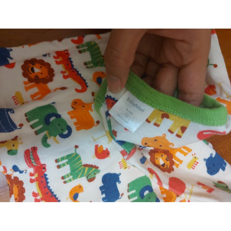 baby mari韓國製彩色動物樂園兒童睡衣