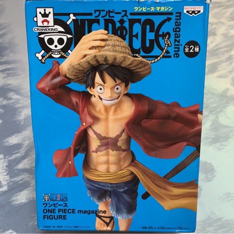 日版 金證 航海王 海賊王 magazine FIGURE 魯夫 旗子