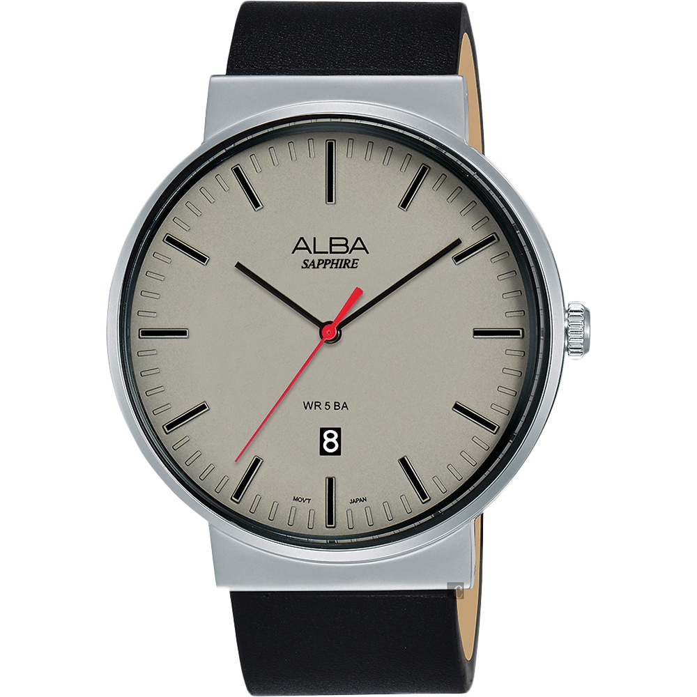 ALBA 雅柏 主張型男時尚手錶(AS9H45X1)-灰/44mm
