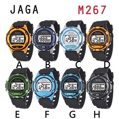 【山姆大叔工作坊】JAGA捷卡冷光電子錶 台灣精品  M267