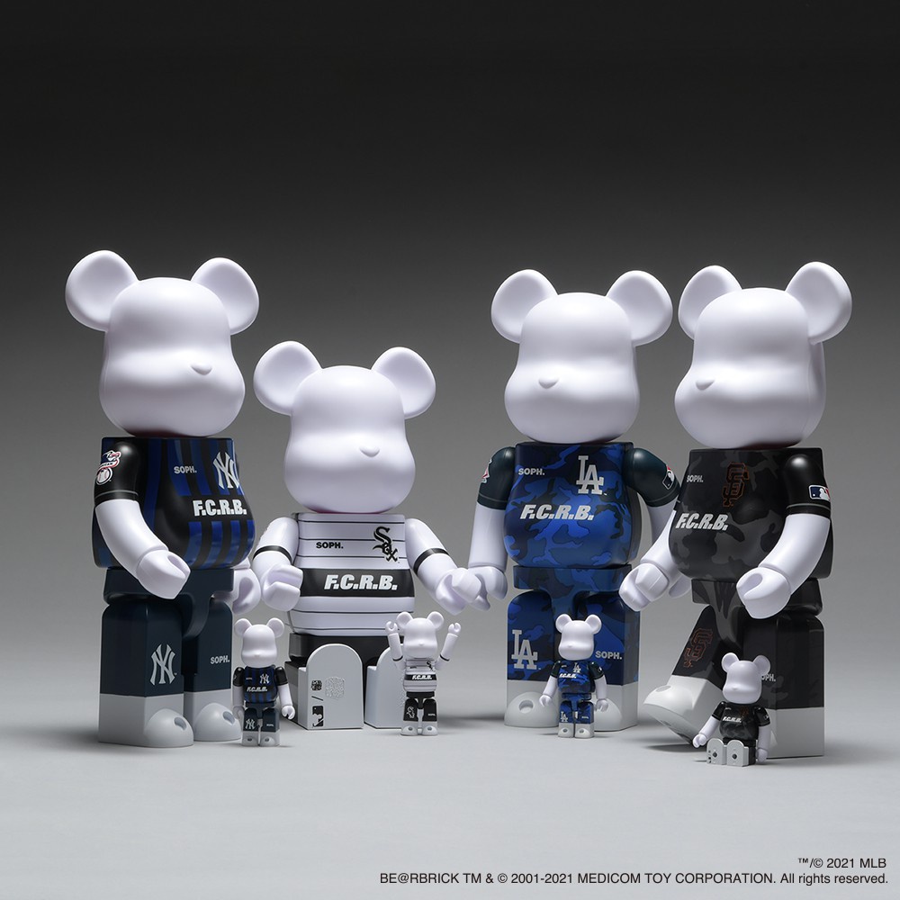 BE@RBRICK F.C.R.B. × MLB 100％ & 400％ LOS ANGELES DODGERS ベア