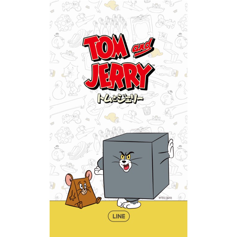 LINE日本主題 湯姆貓與傑利鼠Tom and Jerry 貼圖代購