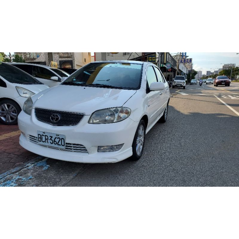 2003年 Vios 1500cc 白色，安全氣囊，皮椅，鋁圈，小資女的最愛