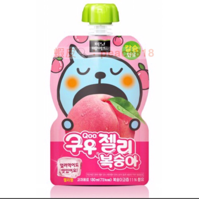 日本Qoo 吸果凍果凍飲果汁凍飲125g 葡萄蘋果蜜柑水蜜桃白葡萄 蝦皮購物