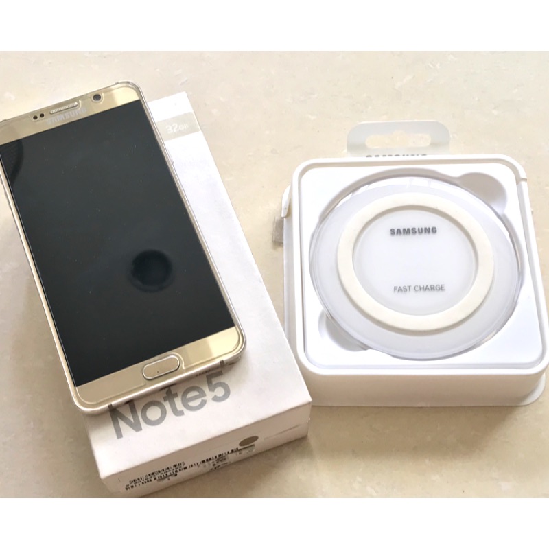 二手女用 三星 Note5 金 32GB 送無線充電盤 外觀美 N9208 Samsung
