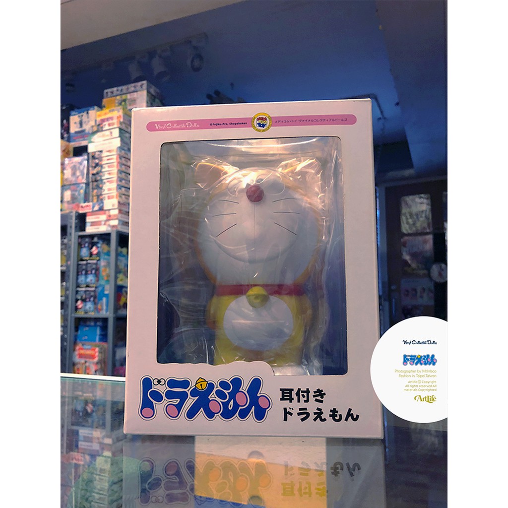 Artlife Medicom Vcd 藤子プロ 小学館耳付きドラえもんdoraemon 黃耳小叮噹 蝦皮購物