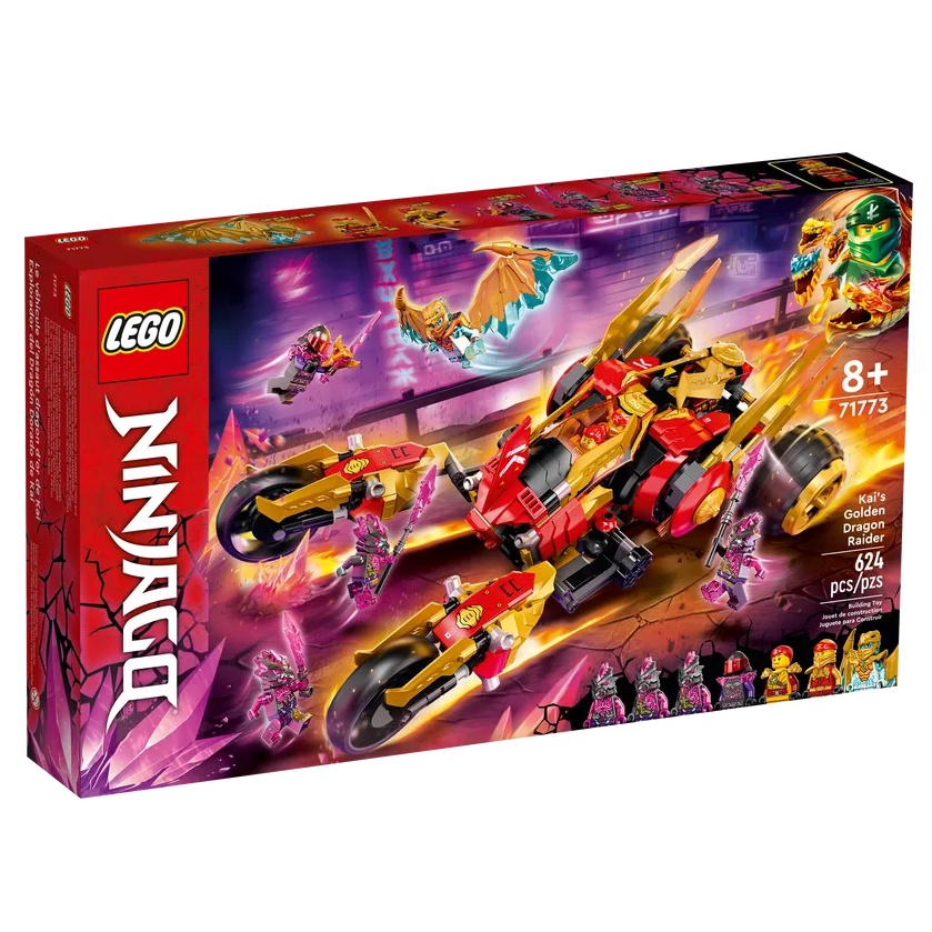 【龜仙人樂高】LEGO 71773 Ninjago 旋風忍者系列 赤地的黃金龍戰車