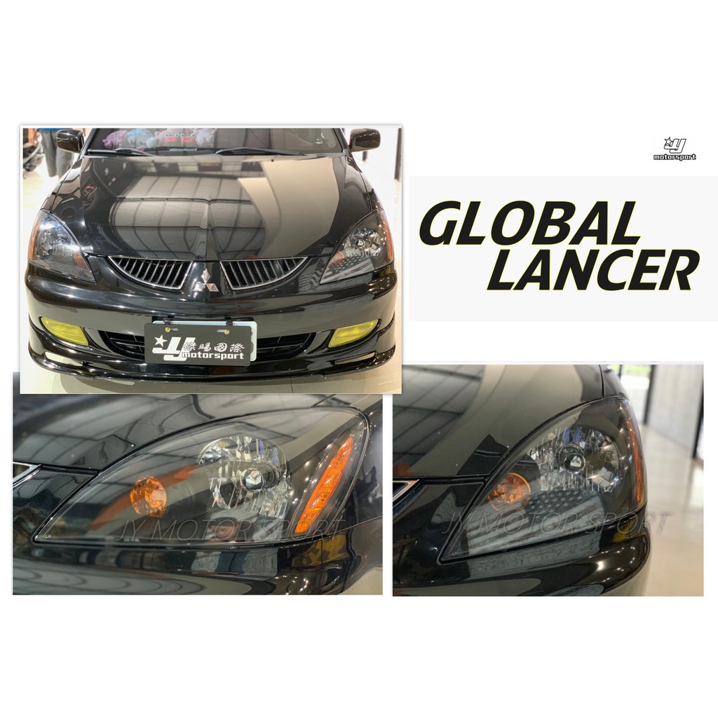 小傑車燈精品-全新 VIRAGE 03 GLOBAL LANCER 黑框 黃邊 大燈 頭燈 一顆1550元