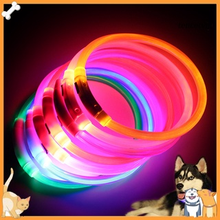 [Vip]LED 狗項圈可充電發光 USB 充電小狗發光項圈戶外