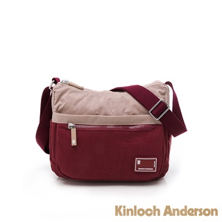 【Kinloch Anderson】清新摩卡 造型斜側包 酒紅