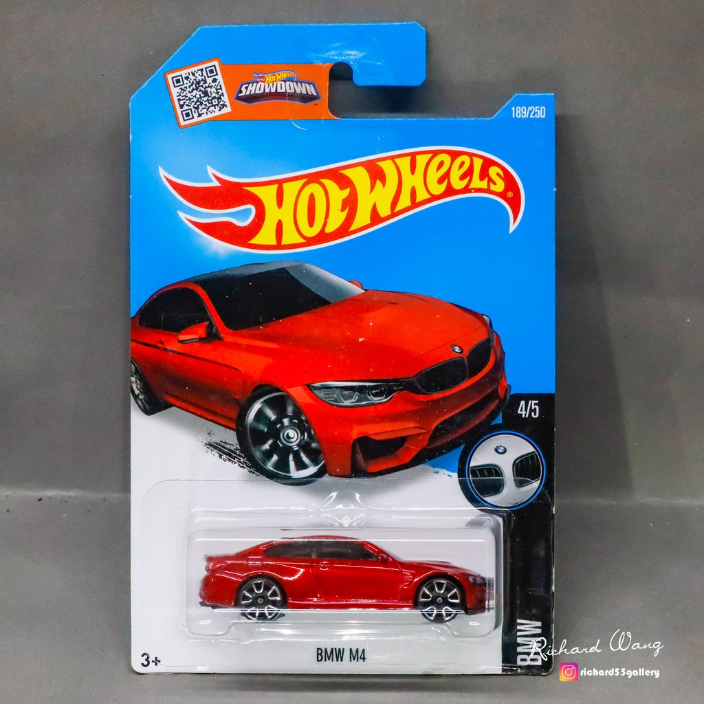 極度稀有釋出 HotWheels BMW M4 M-Power紅 風火輪 寶馬 雙門跑車 原裝卡盒 全新未拆