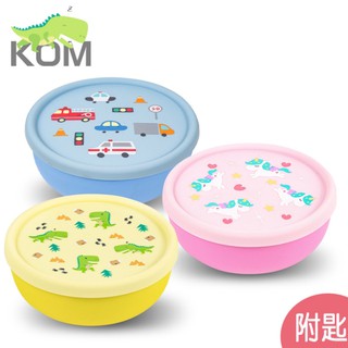 【KOM】臺灣製316不鏽鋼隔熱碗-獨角獸/恐龍/小汽車 (隨貨附可愛湯匙)