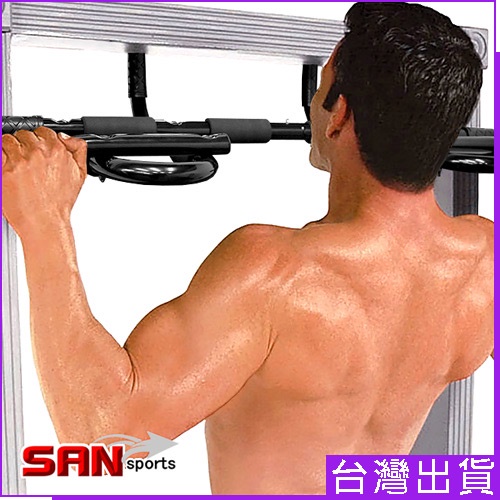 【SAN SPORTS】專業型多功能門框單槓(引體向上+伏地挺身器+仰臥起坐)室內單槓C199-IG02掛式門上單槓