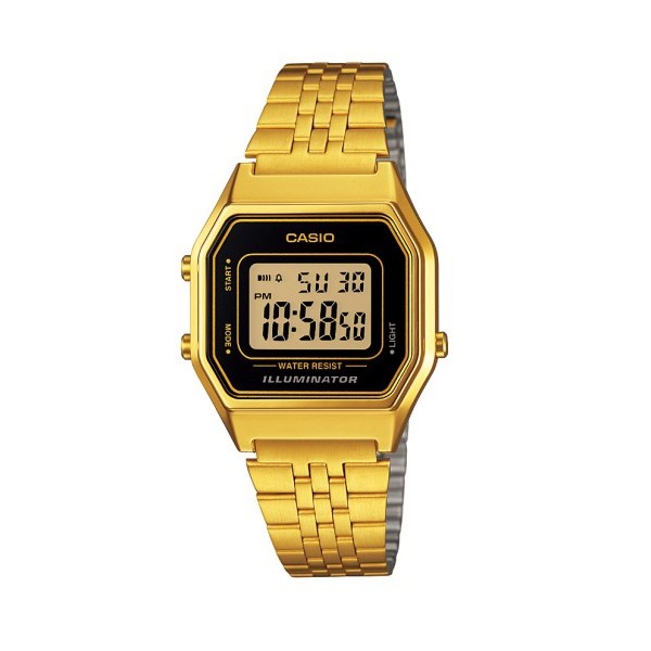 【CASIO】CASIO卡西歐 復古 女錶 金錶 電子錶LA680WGA LA680WGA-1D 台灣卡西歐保固一年