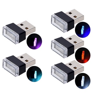 迷你 Usb Led 小夜燈車內氛圍燈汽車裝飾環境照明 Led 霓虹燈汽車用品 5V 白色紅色