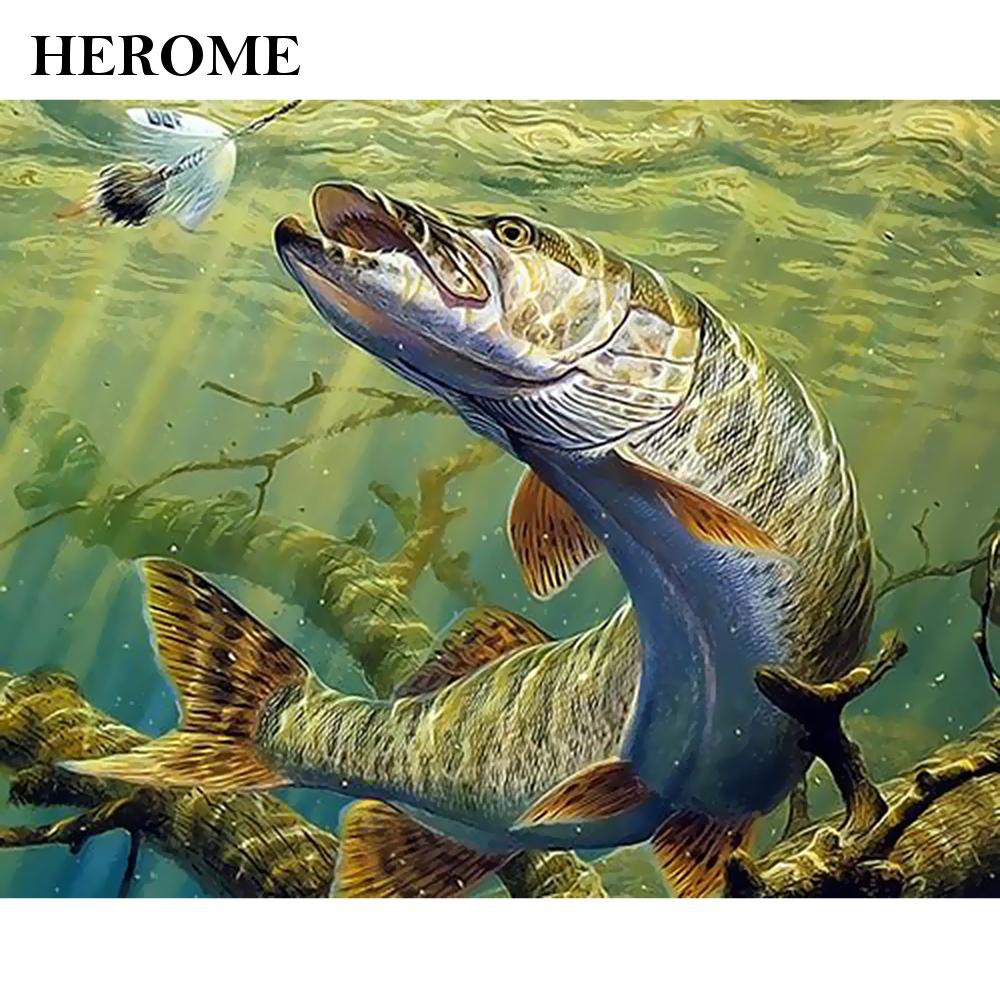 Herome 40 50cm無框油畫 Gx1914大魚法布爛 蝦皮購物