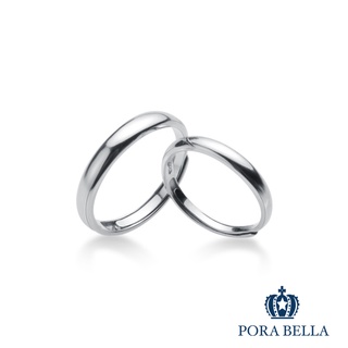 <Porabella>925純銀對戒珍愛永恆告白愛情 情人 禮物可調開口式對戒 男士戒指 RINGS <一對販售>