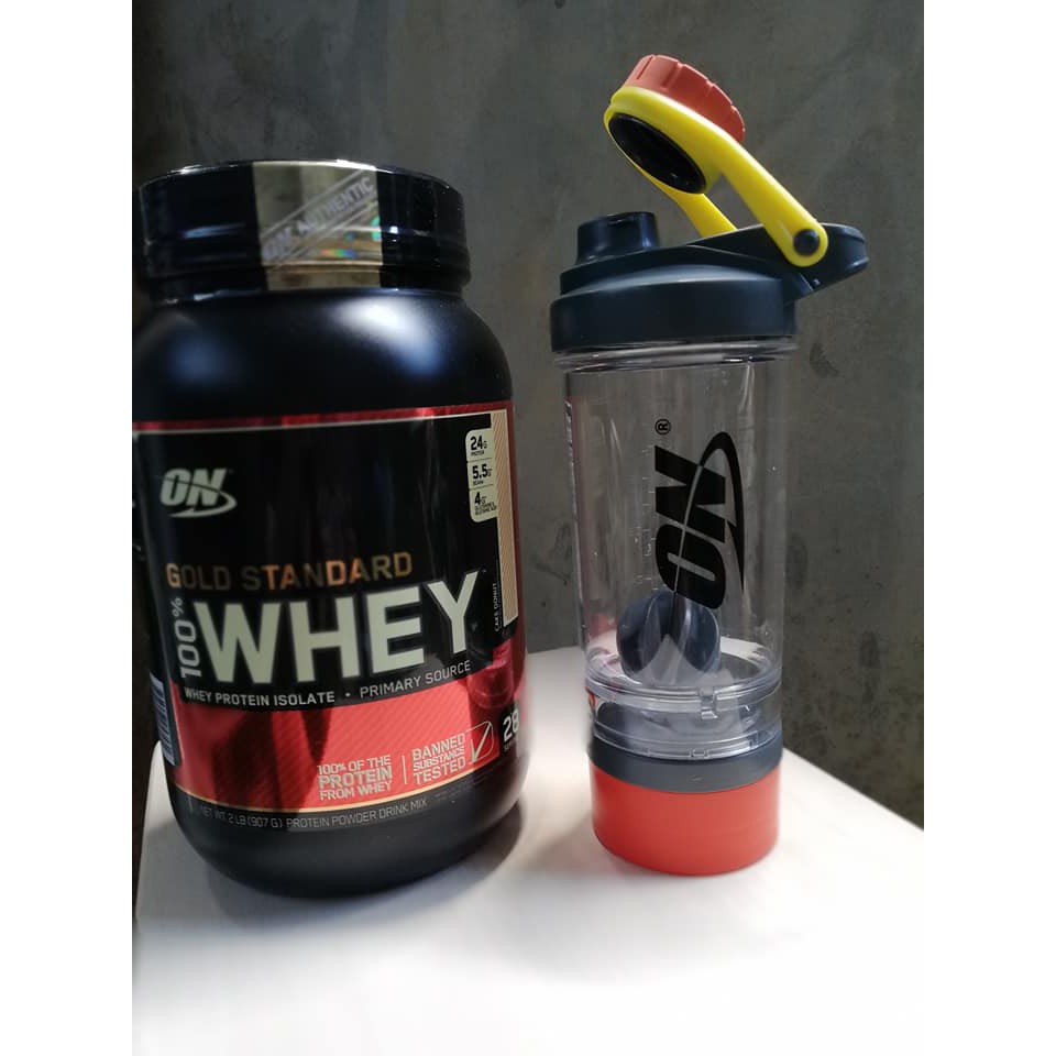 特價美國ON  Gold Standard 金牌低脂乳清蛋白2磅 送 二層搖搖杯 100% Whey Protein