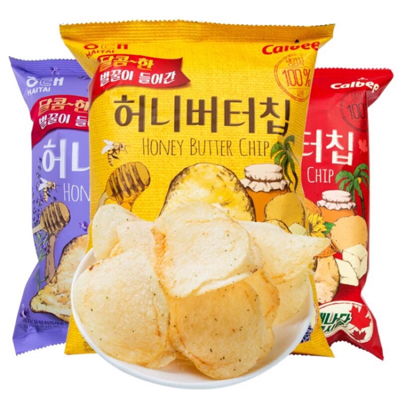 #悠西將# 韓國 海太 HAITAI 蜂蜜奶油洋芋片 薄片 蜂蜜洋芋片 卡樂比 卡樂B