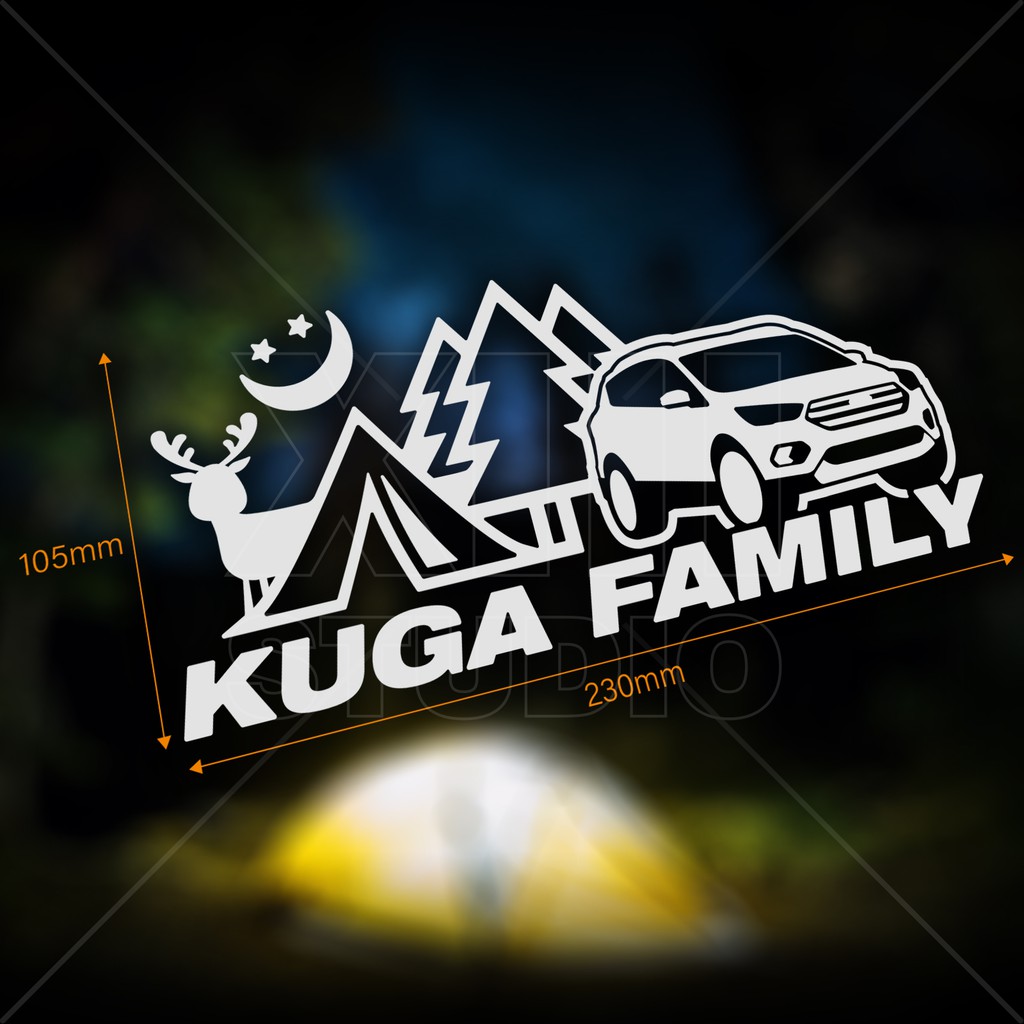 Ford Kuga Family 露營情境 車貼