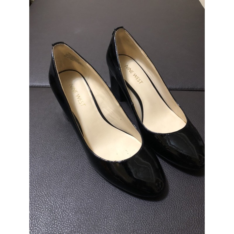 極新nine West 23號黑色粗根鞋 蝦皮購物