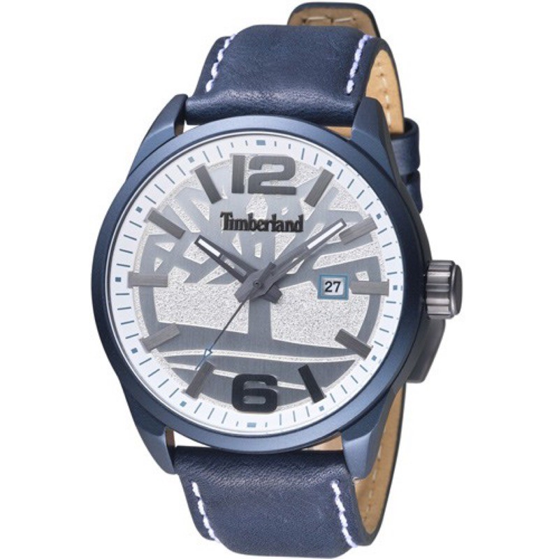 Timberland 經典大LOGO美式風格休閒腕錶46mm_TBL.15029JLBL/01
