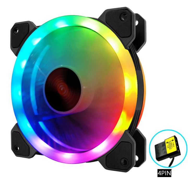 [BLcomputer] Coolmoon M4 RGB Led 散熱器風扇盒 - 自動變色,無需集線器